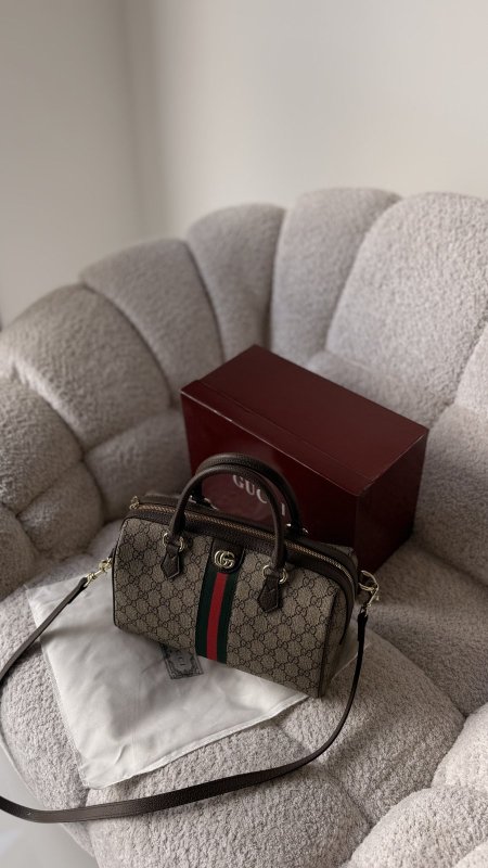 شنطة - gucci Ophidia boston 25cm / شامل علبة