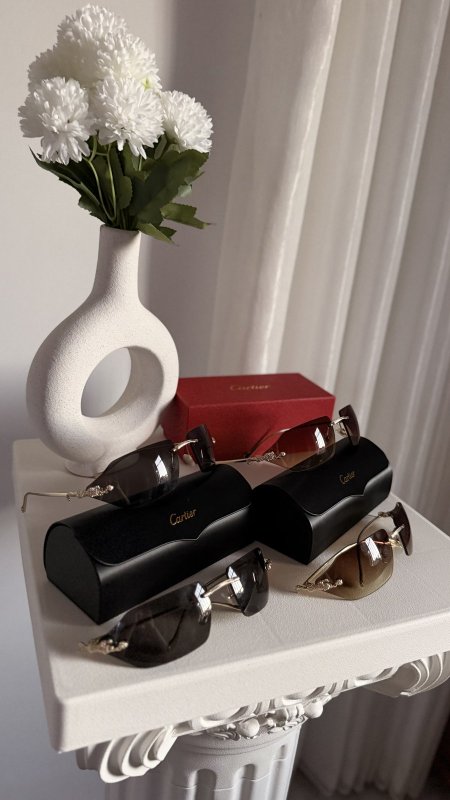 نظارة CARTIER / فل بكج علبة وكيس