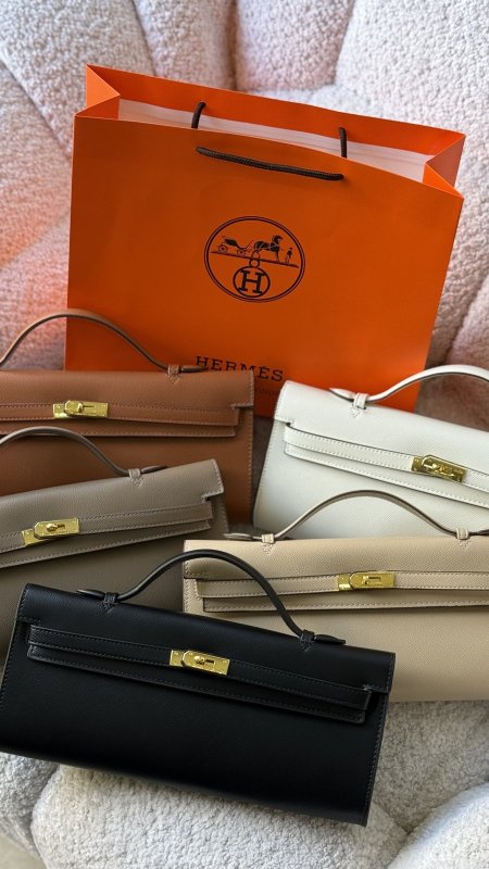 شنطة - Hermes kelly cut clutch swift / شامل كيس الشركة